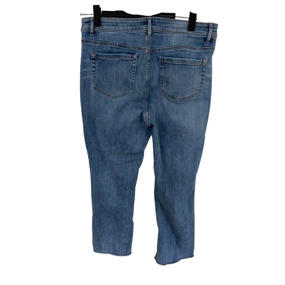 J. Jill light blue demi boot cut cropped jeans size 10 - Picture 4 of 6